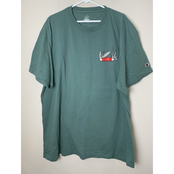 Champion Other - Champion T-Shirt Mens 3X Green 100% Cotton Camping Theme Funny Dad Gift EUC
